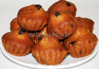 Кекс с лимоном и изюмом