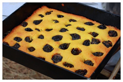 Песочный пирог со сливками