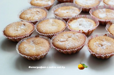 Лимонный кекс в формочках