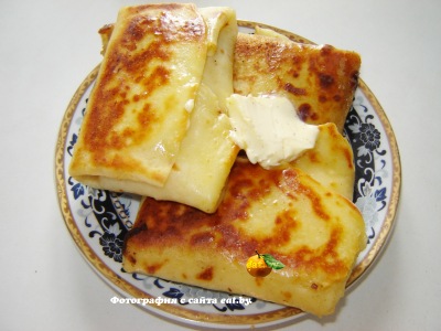 Блины с яблоками