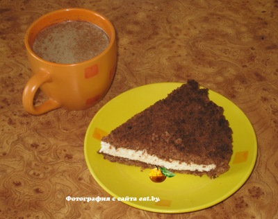 Пирог с творожной начинкой